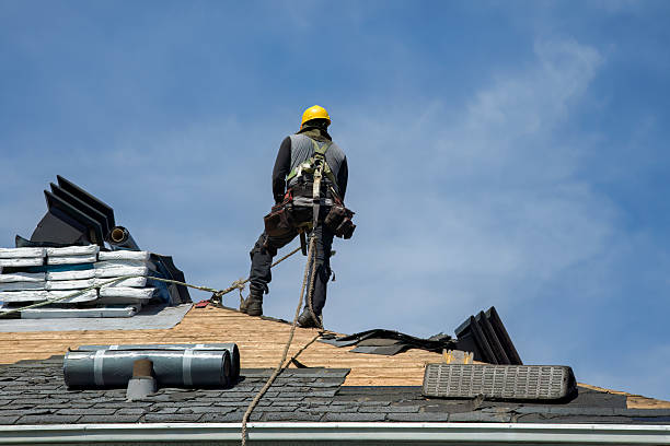 Professional Gutter Installation technician working in Bloomfield, NJ